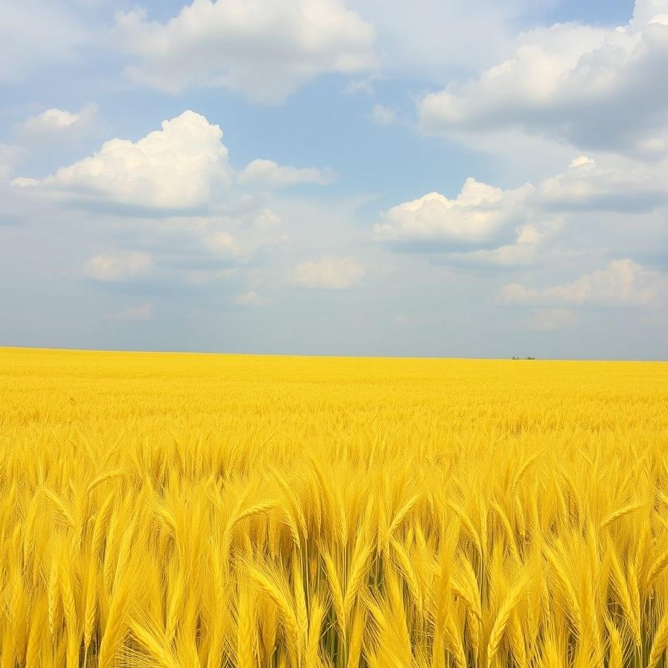 Dream : Yellow wheat field in a dream