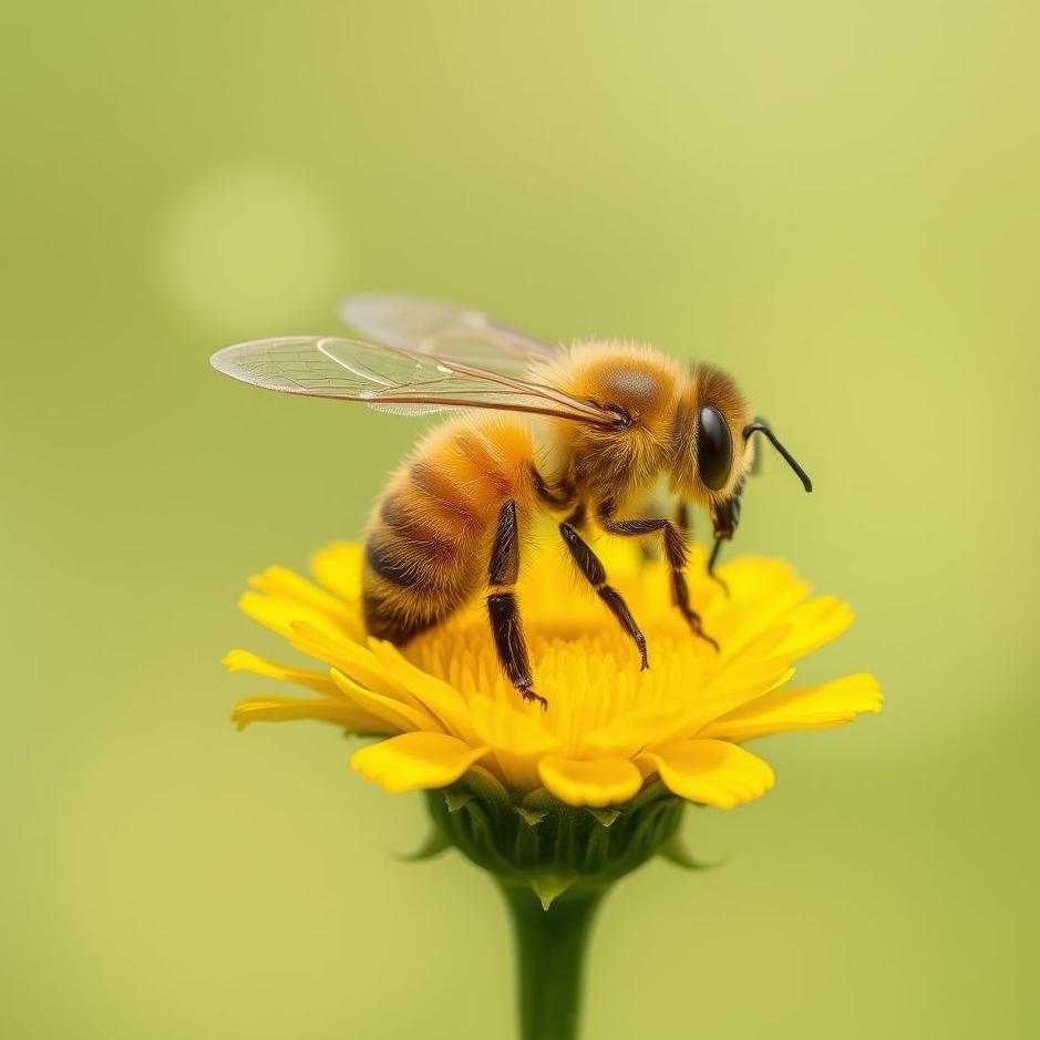 Dream : Yellow wild bee in a dream