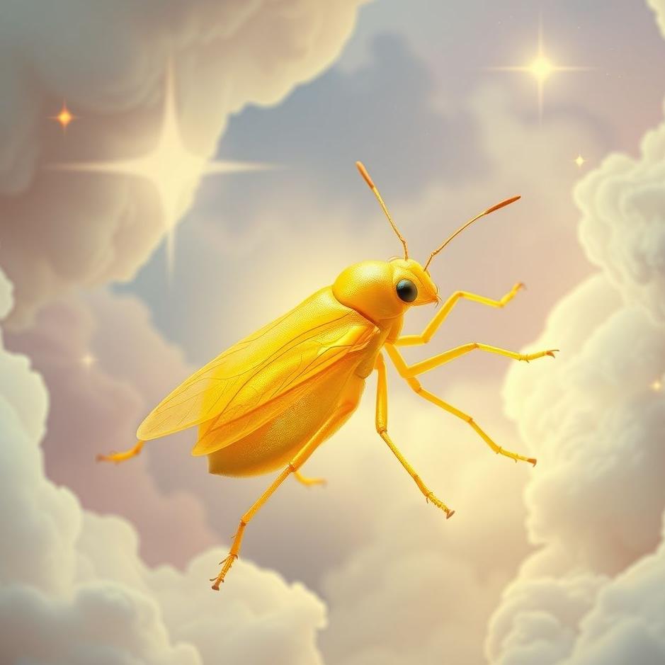 Dream : Yellow wolf bug in a dream