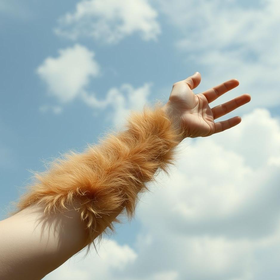 Dream : Your arm hairy in a dream