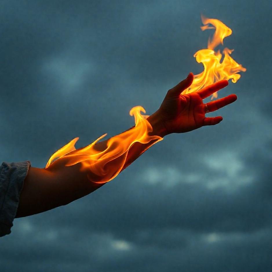 Dream : Your arm on fire in a dream