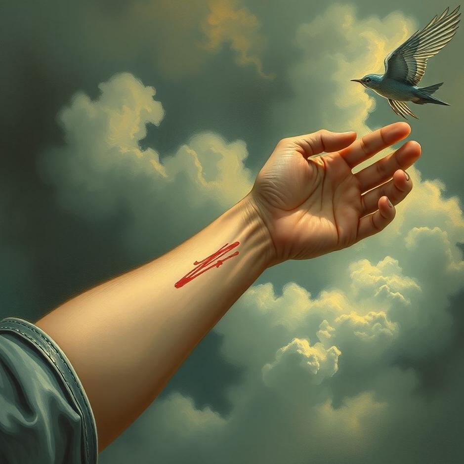 Dream : Your arm scratched in a dream