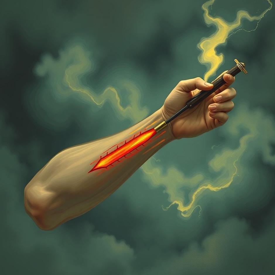 Dream : Your arm stabbed in a dream