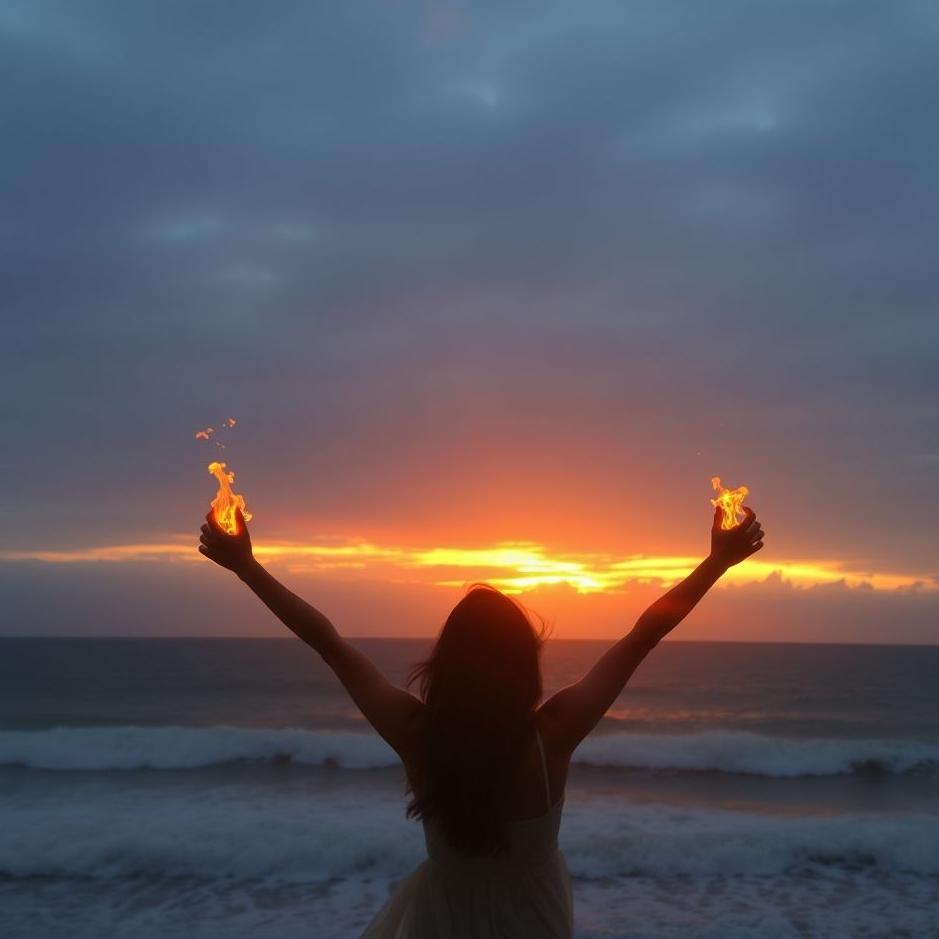 Dream : Your arms burning in a dream