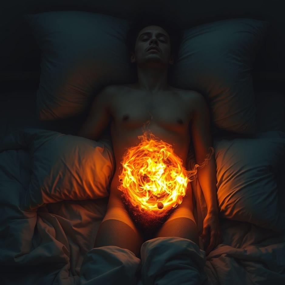 Dream : Your belly burnt in a dream