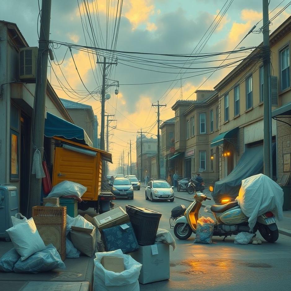 Dream : Your belongings on the street in a dream