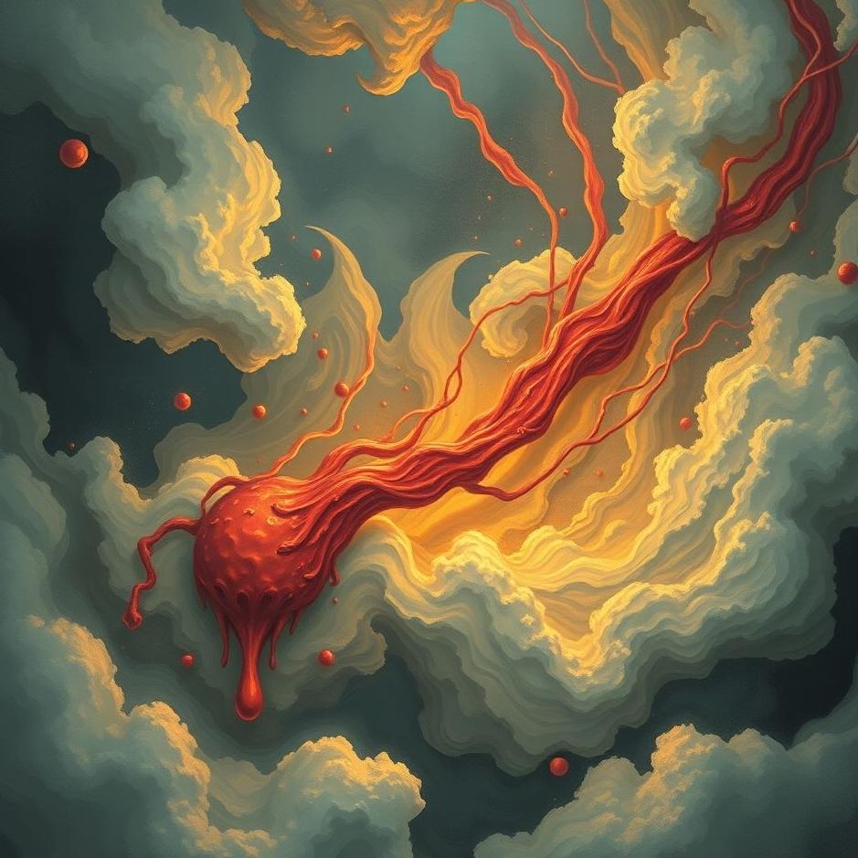 Dream : Your blood flowing in a dream