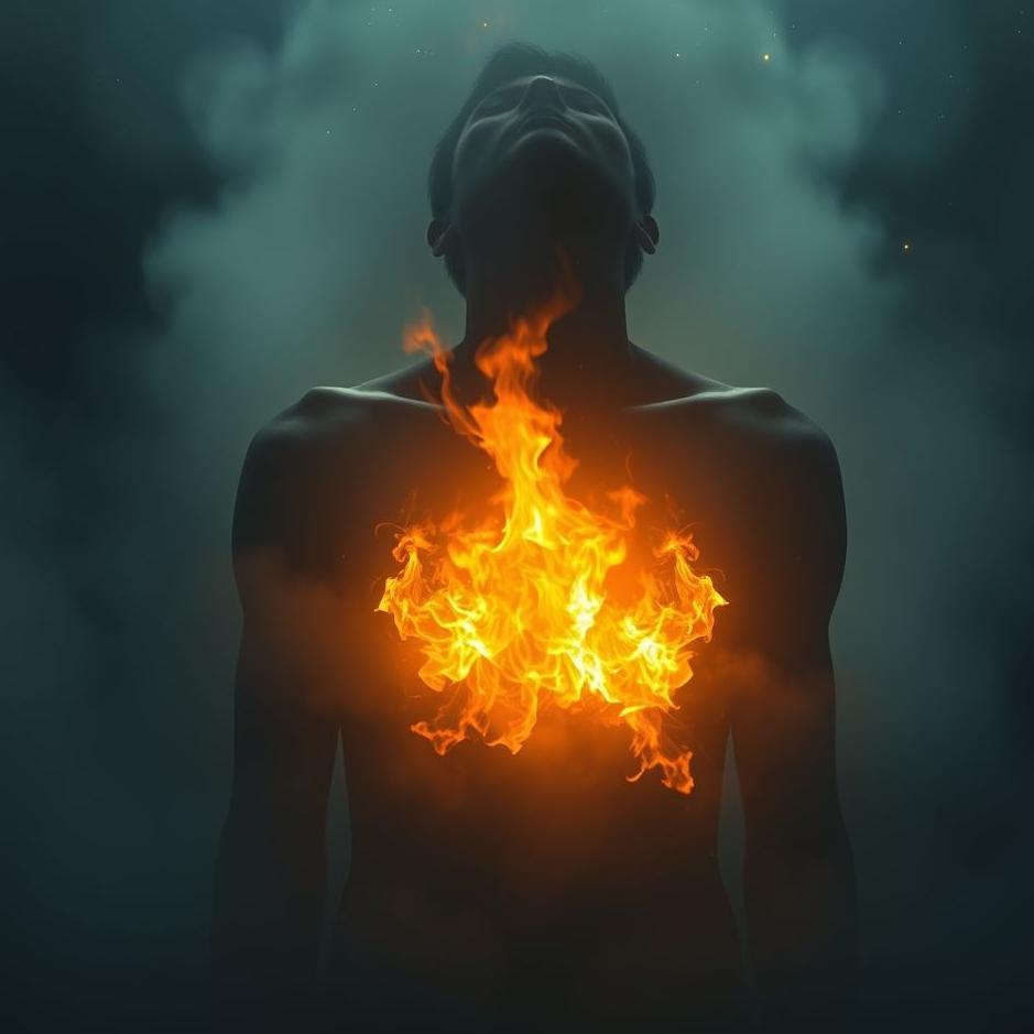 Dream : Your chest burning in a dream