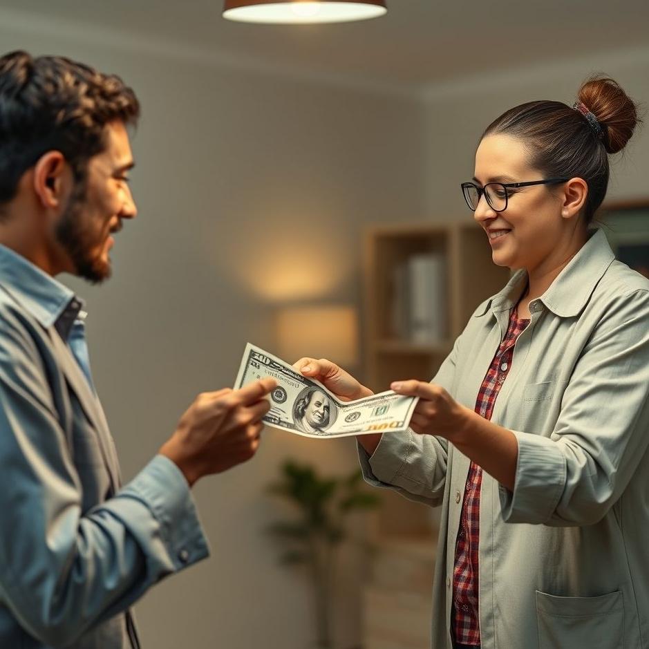 Dream : Your co-worker receiving money in your dream