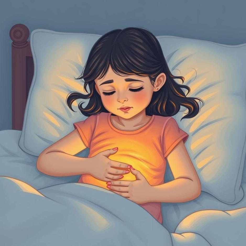 Dream : Your daughter's stomach hurts in a dream