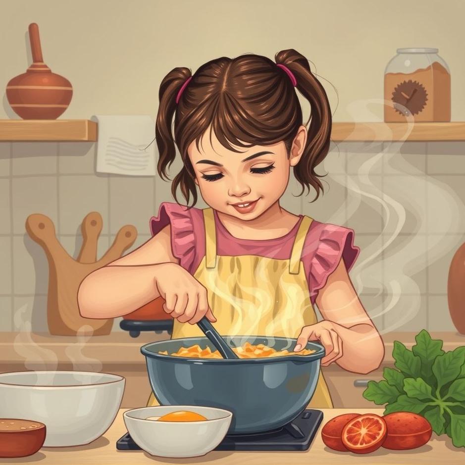 Dream : Your daughter cooking in a dream