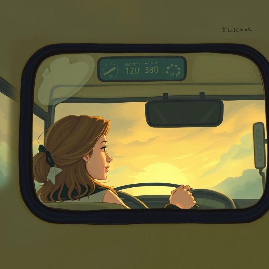 Dream : Your daughter driving a bus in a dream