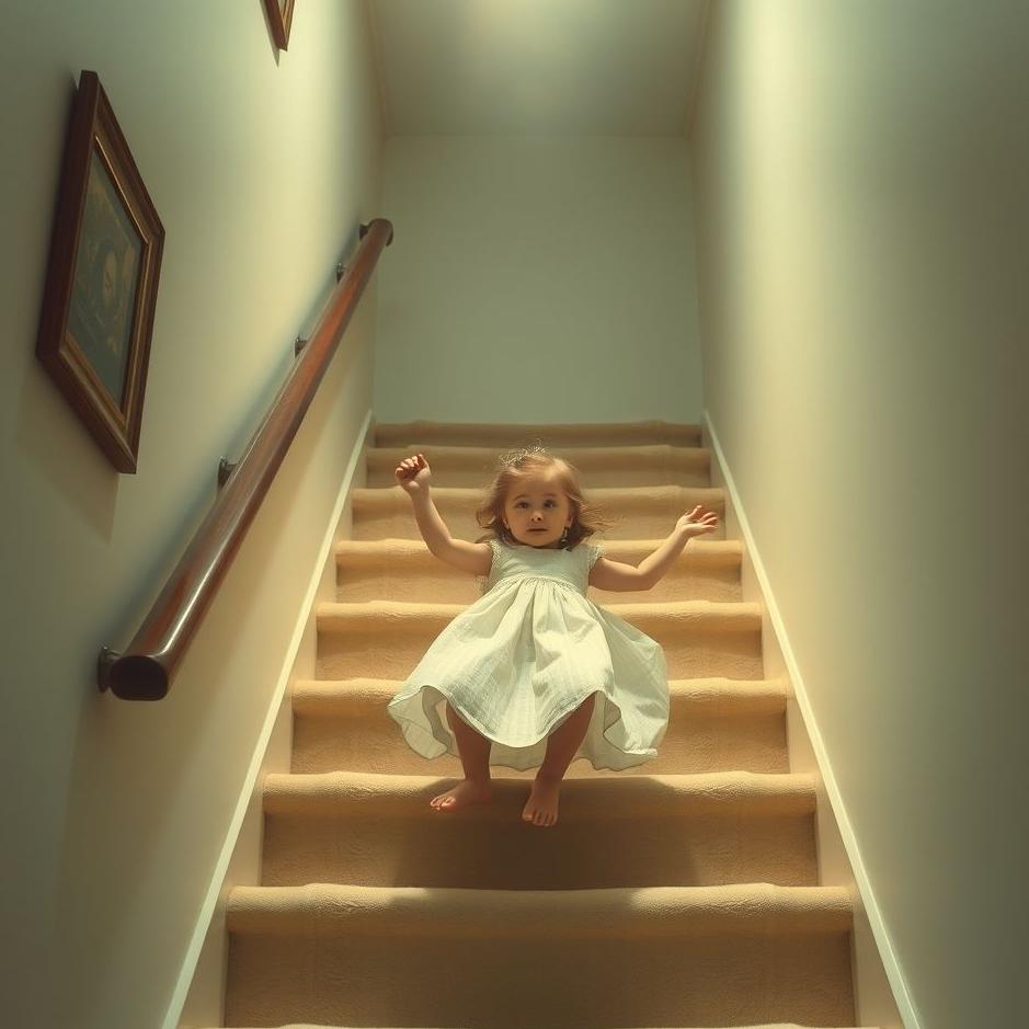 Dream : Your daughter fall down the stairs in your dream