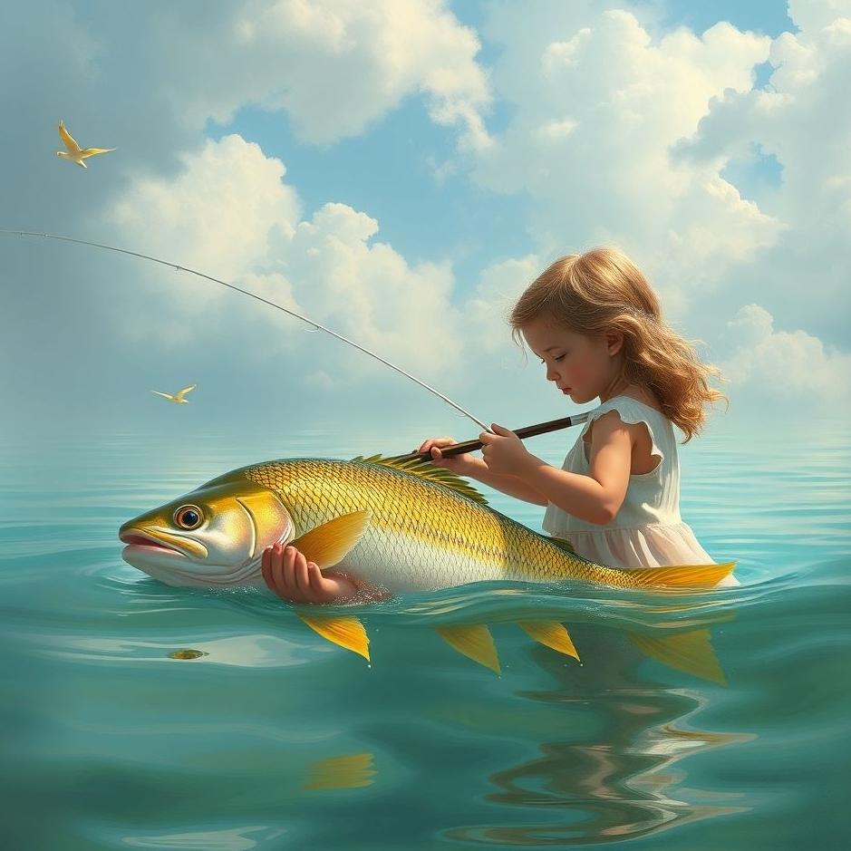 Dream : Your daughter fishing in a dream