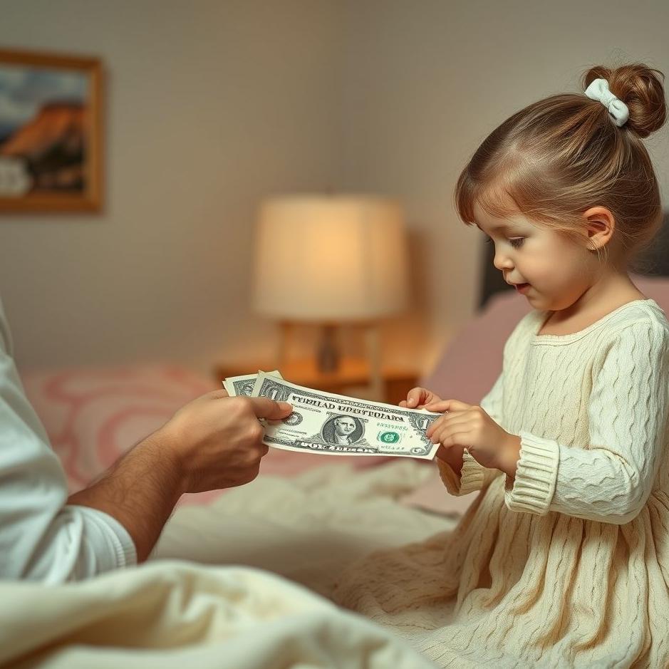 Dream : Your daughter giving you paper money in your dream