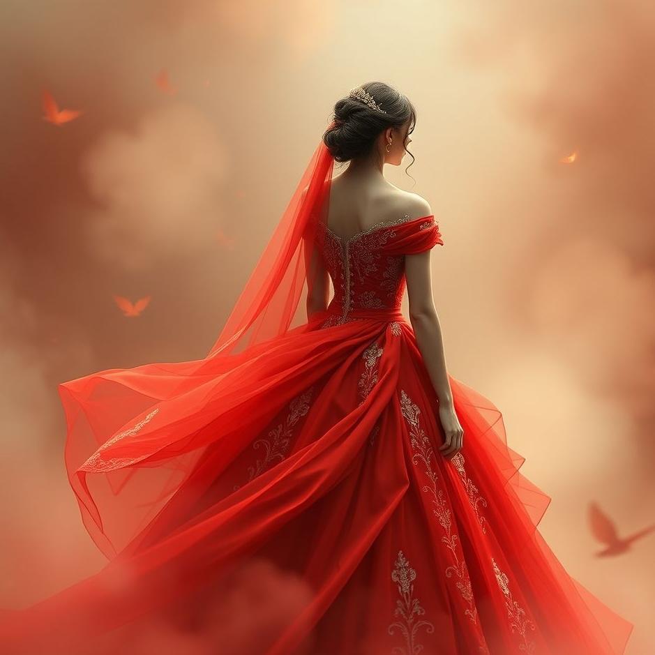 Dream : Your daughter in a red wedding dress in a dream