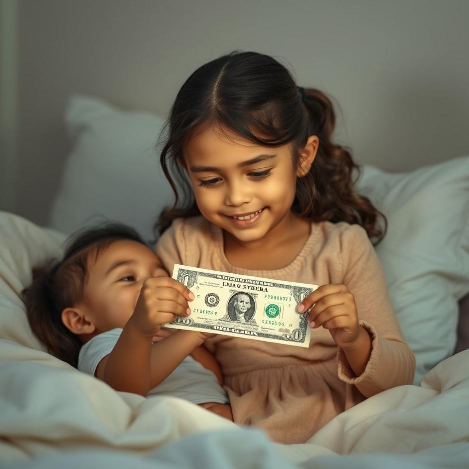Dream : Your daughter receiving money in your dream