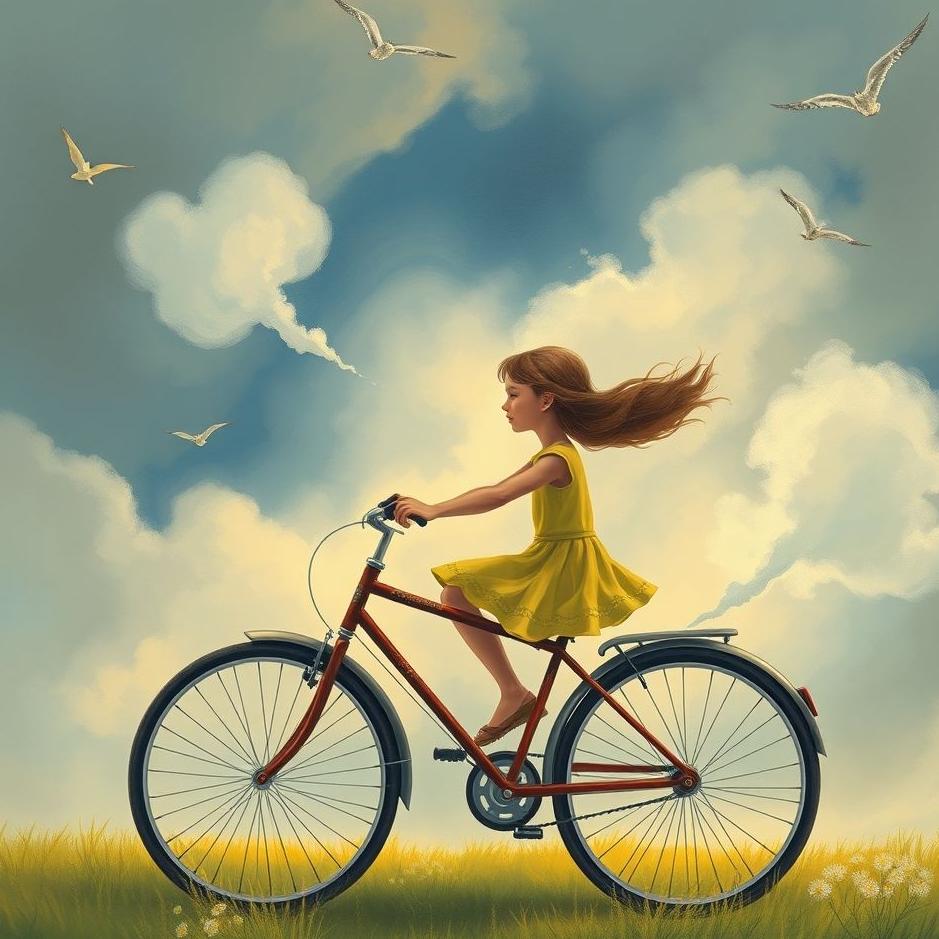 Dream : Your daughter riding a bicycle in a dream