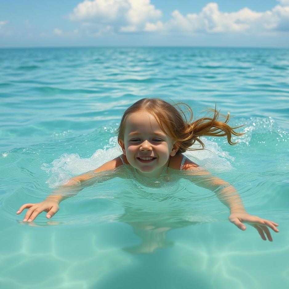 Dream : Your daughter swimming in the sea in a dream