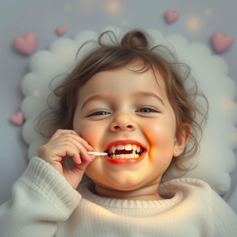 Dream : Your daughter teething in a dream