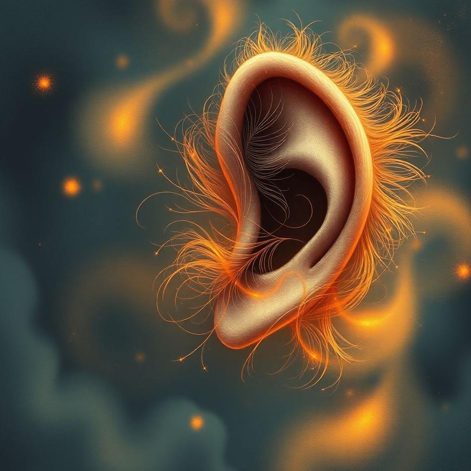 Dream : Your ear hairy in a dream