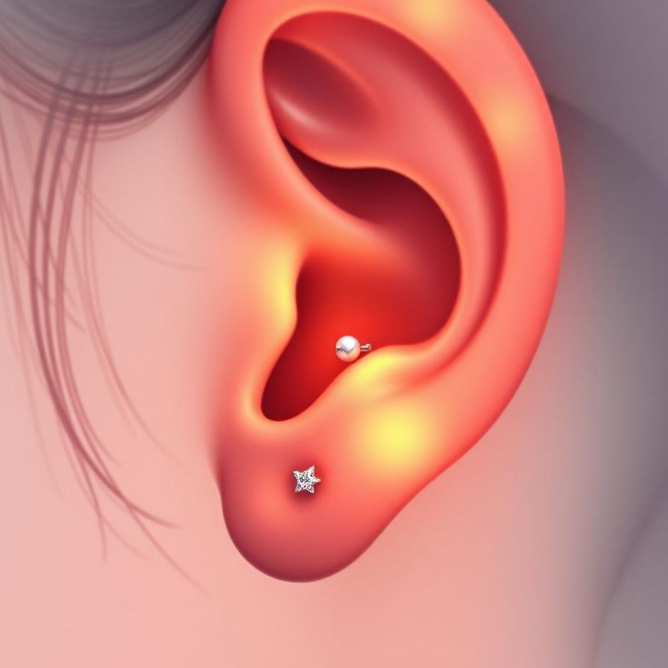 Dream : Your earlobe pierced in a dream