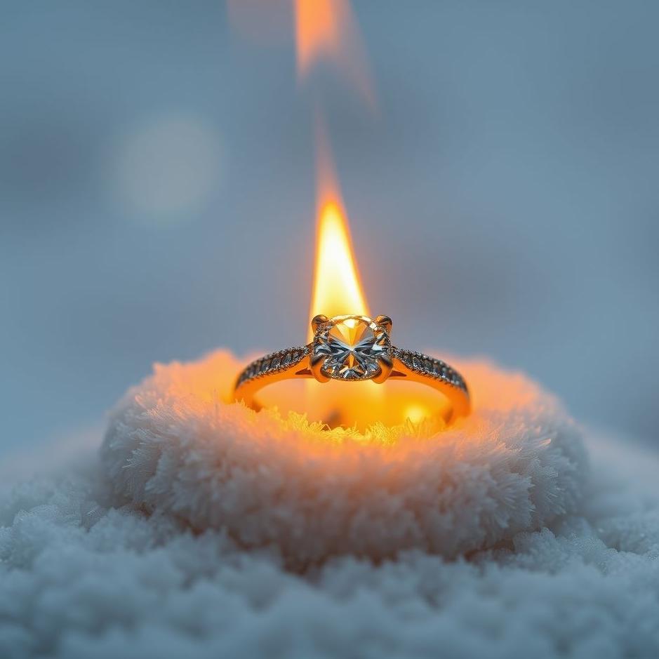 Dream : Your engagement ring burning in a dream