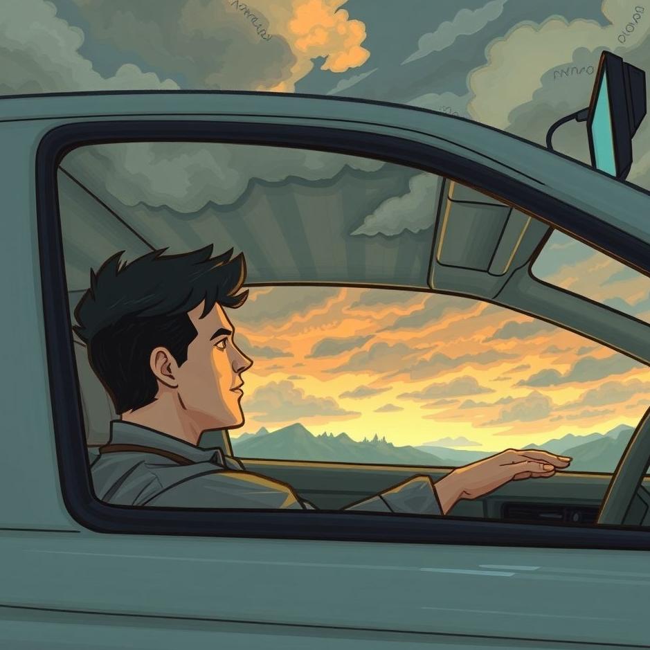 Dream : Your ex-boyfriend driving a car in a dream