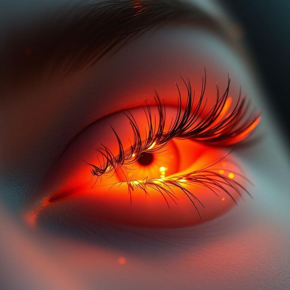 Dream : Your eyelashes burning in a dream
