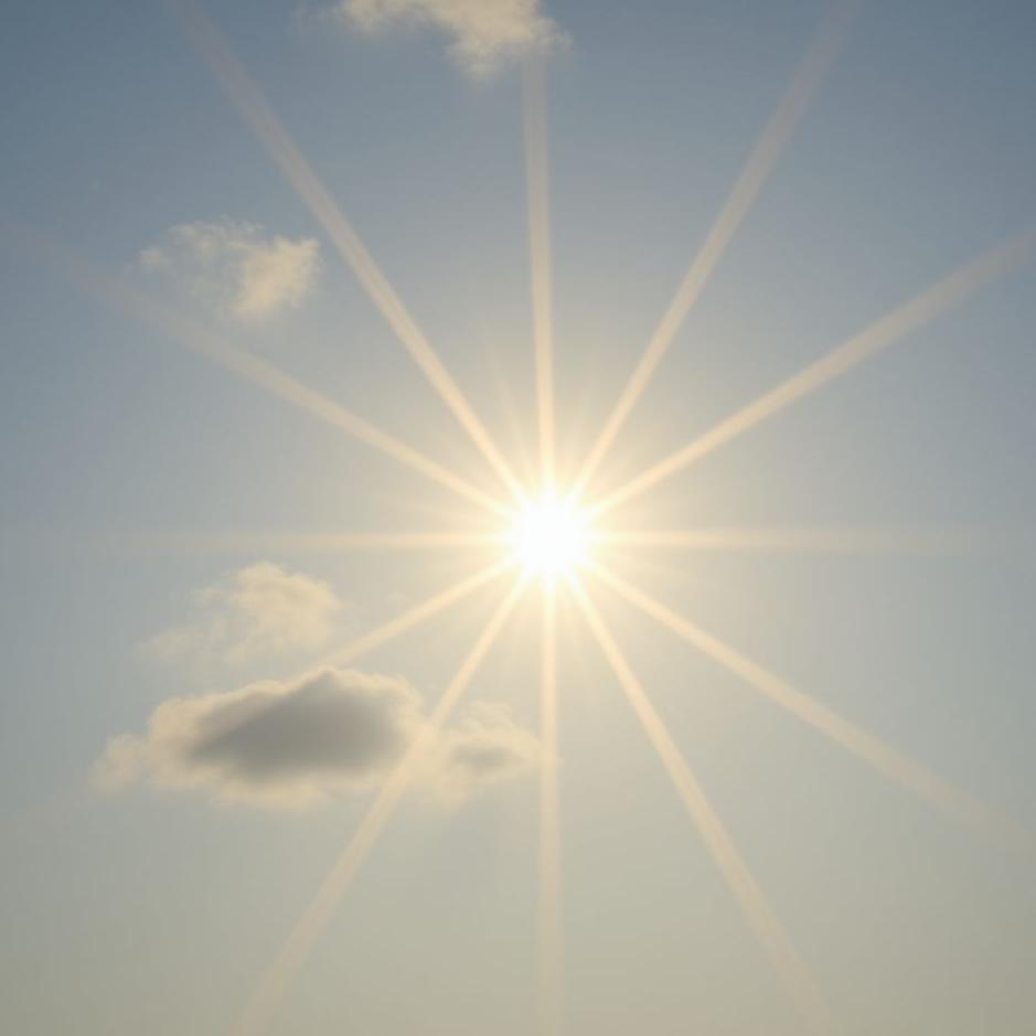 Dream : Your eyes dazzled by the sun in a dream