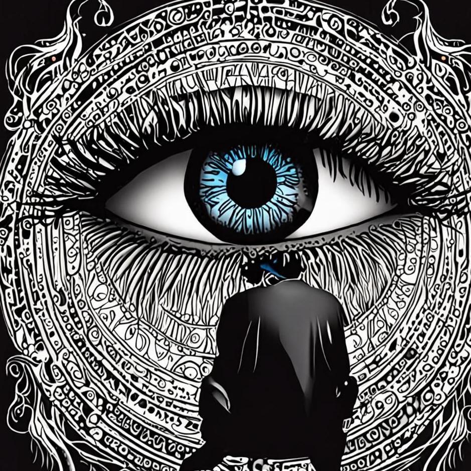 Dream : Your eyes pitch black in a dream