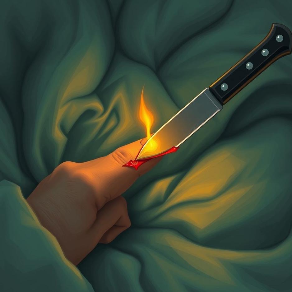 Dream : Your finger being cut off with a knife in your dream