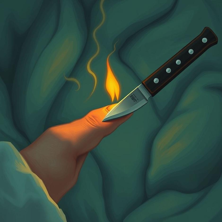 Dream : Your finger being cut with a knife in a dream