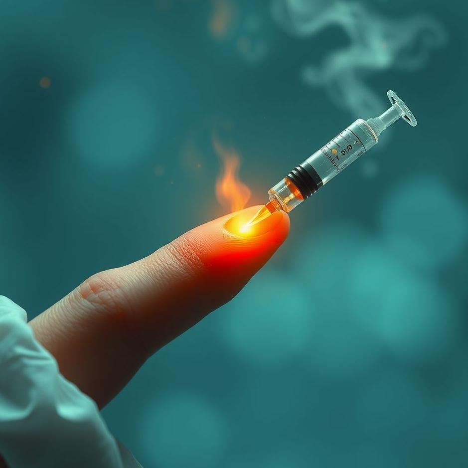 Dream : Your finger being injected in a dream