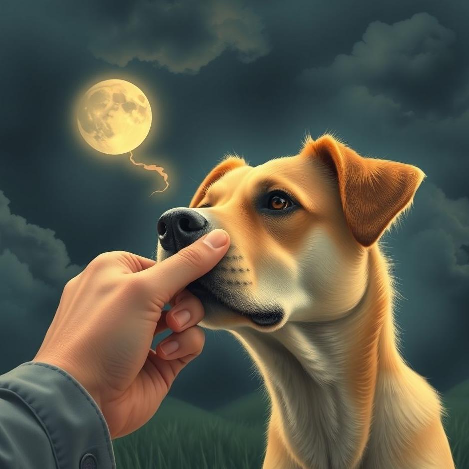 Dream : Your finger bitten by a dog in your dream