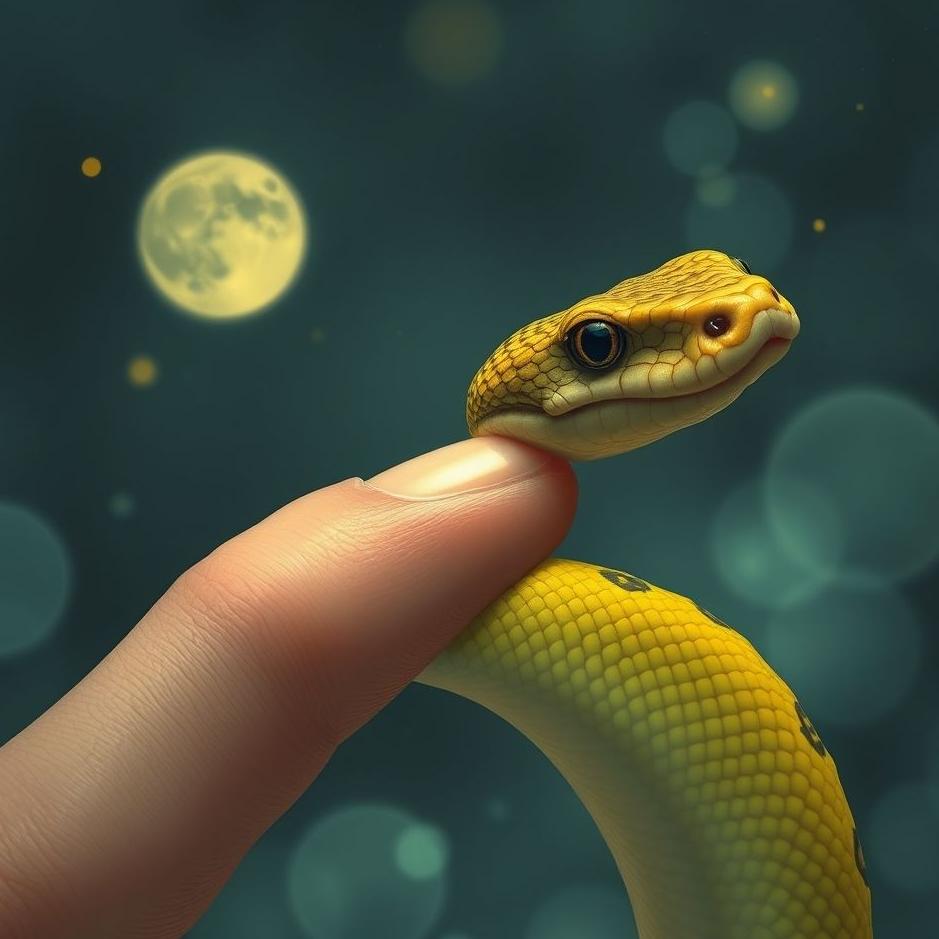 Dream : Your finger bitten by a snake in a dream