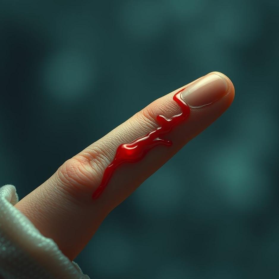 Dream : Your finger bleeding in a dream