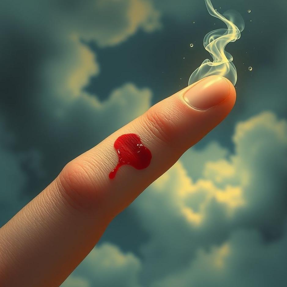Dream : Your finger bruised in a dream
