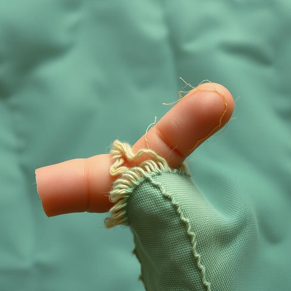 Dream : Your finger cut off and sewn in a dream