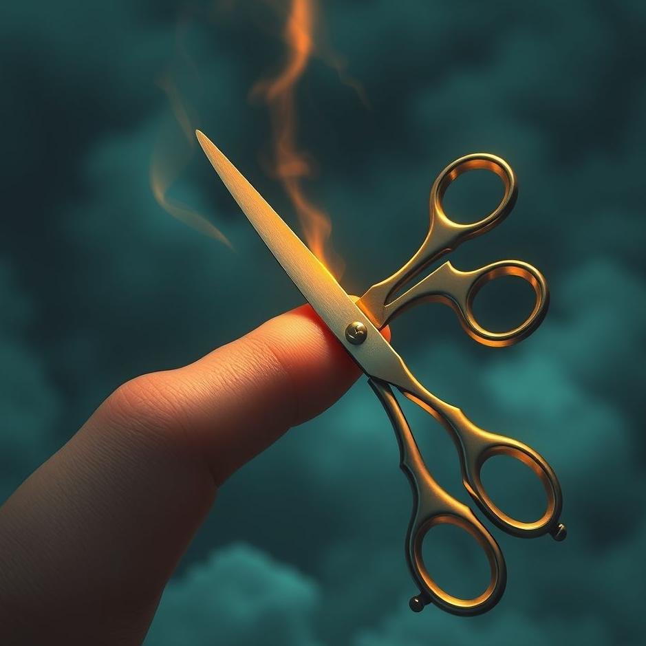 Dream : Your finger cut off with scissors in your dream