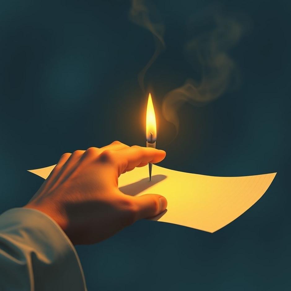 Dream : Your finger on paper in a dream