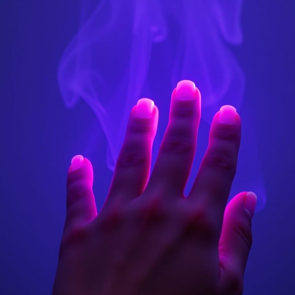 Dream : Your fingers turning purple in a dream