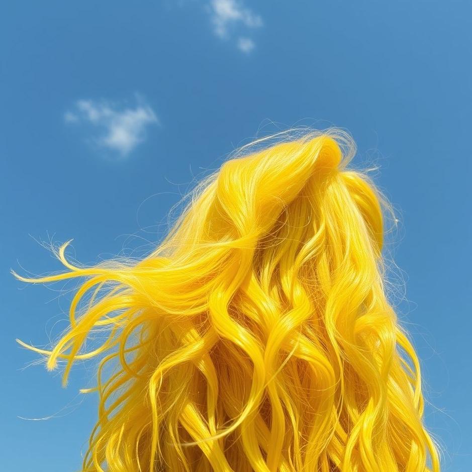 Dream : Your hair bright yellow in a dream