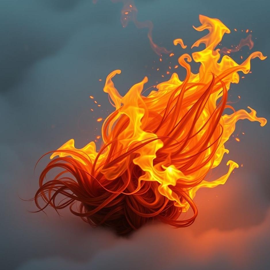 Dream : Your hair catching fire in a dream