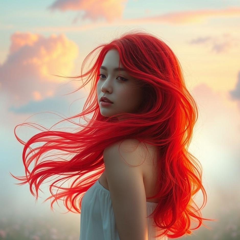 Dream : Your hair dyed red in a dream