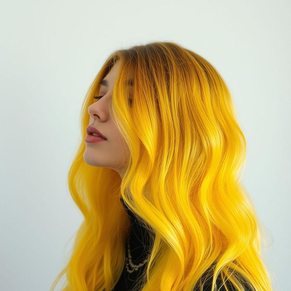 Dream : Your hair dyed yellow in a dream