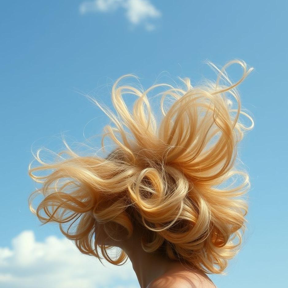 Dream : Your hair puffing up in a dream