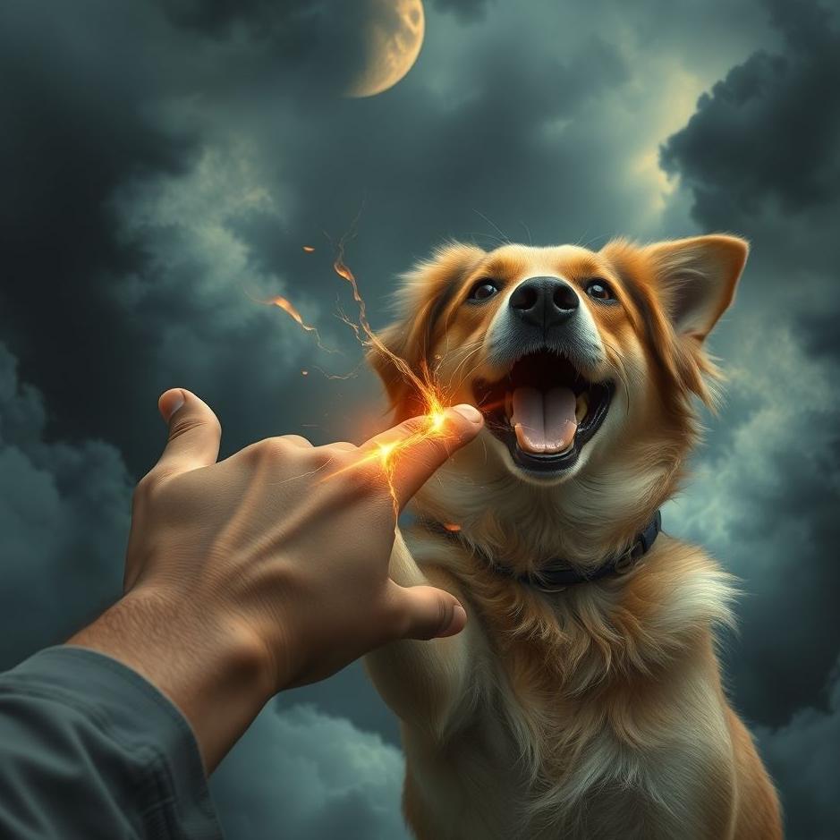 Dream : Your hand broken by a dog in a dream
