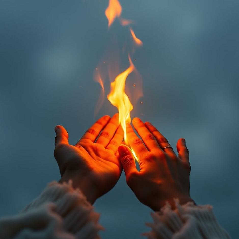 Dream : Your hands burn in a dream