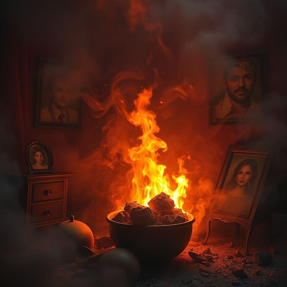 Dream : Your home's belongings burning in your dream